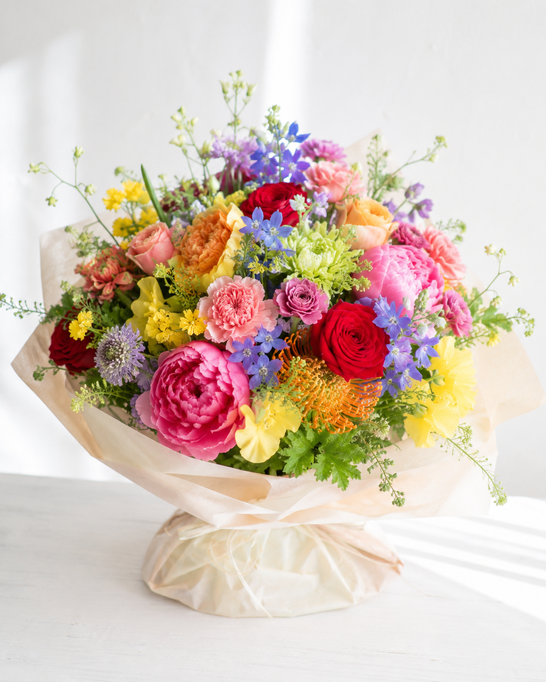 色とりどりの花
