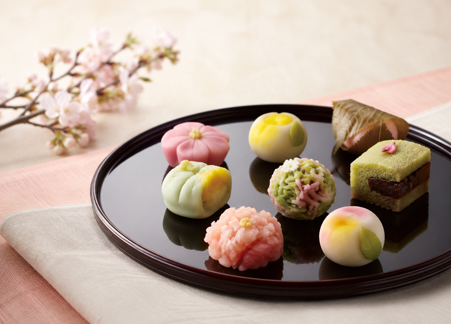 季節の和菓子が並ぶ菓 日和