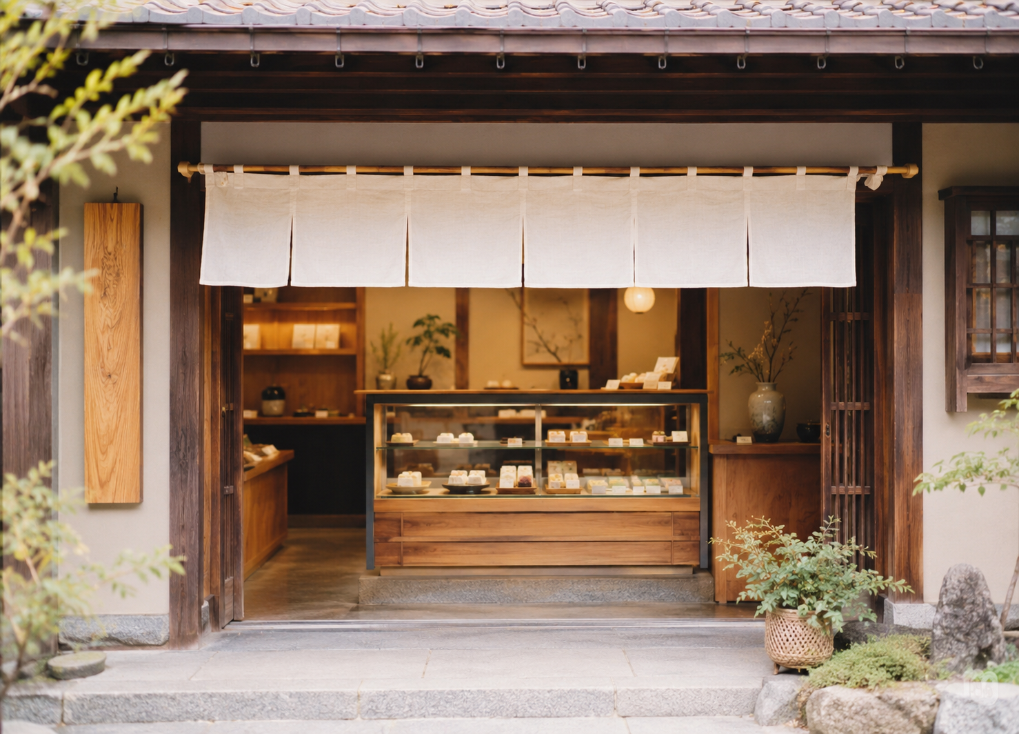 菓 日和の店舗外観または店内写真