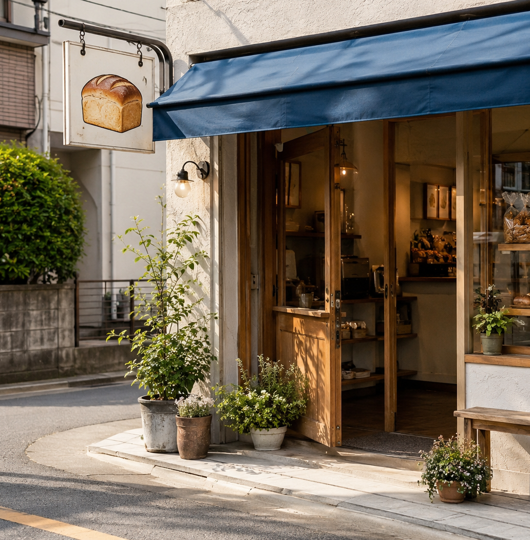 こむぎ日和の店舗外観または周辺地図